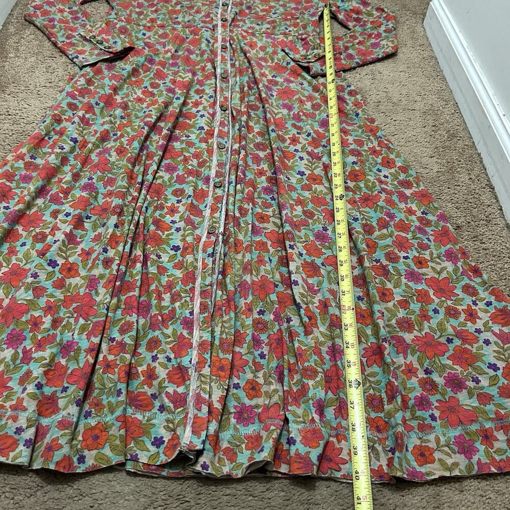 Natural Life Christa Knit Maxi Dress Watercolor Neon Size Medium - Picture 3 of 8